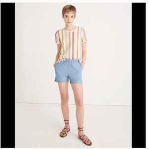 Madewell Pull on Chambray Shorts